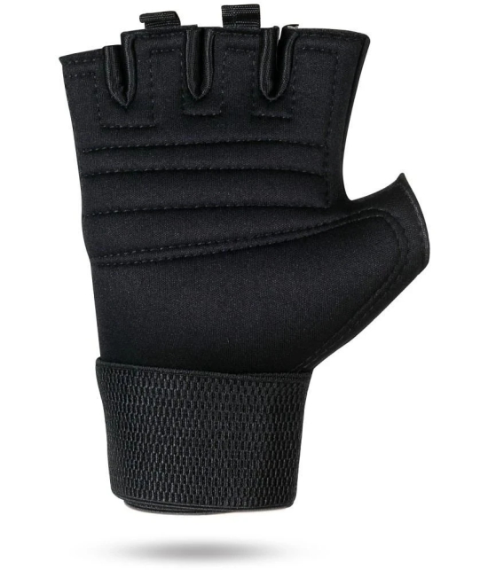 Aivin Gripper Unisex Polyester Gym Gloves For Beginners Fitness Training and Workout With Half-Finger Length - One Size