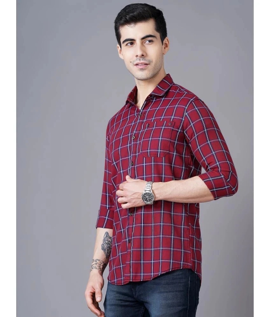 Paul Street - Red Cotton Slim Fit Mens Casual Shirt ( Pack of 1 ) - None