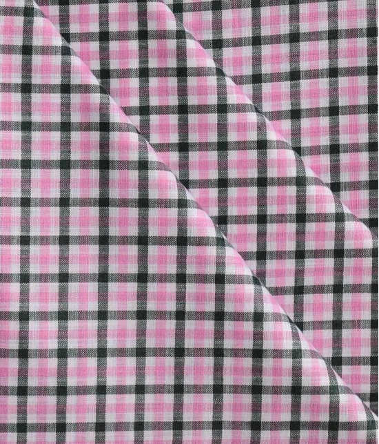 British Terminal Pink Cotton Blend Unstitched Shirt pc - 1.6 Metre