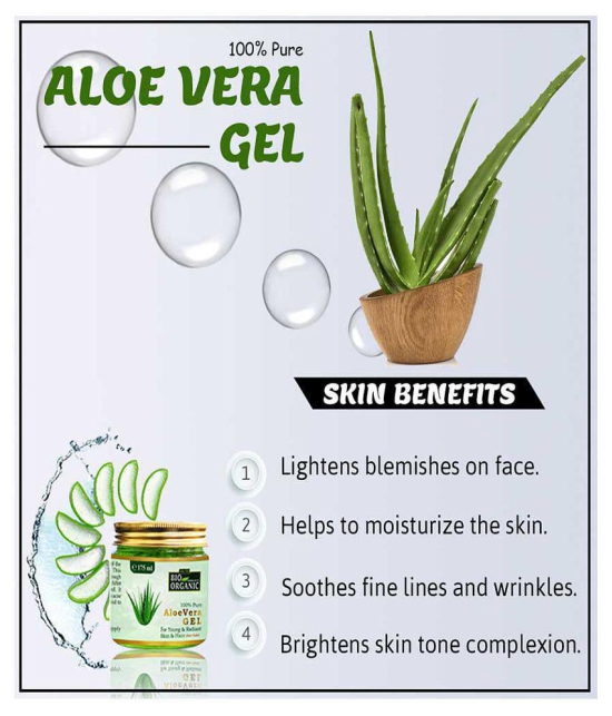 Indus Valley Bio Organic Aloevera Gel for Young Skin Moisturizer 350 ml Pack of 2