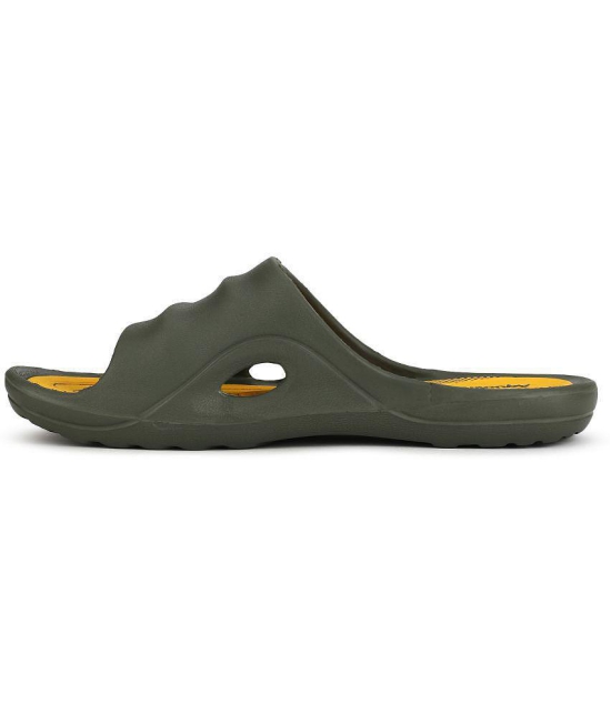 Aqualite Green Mens Slide Flip Flop - None