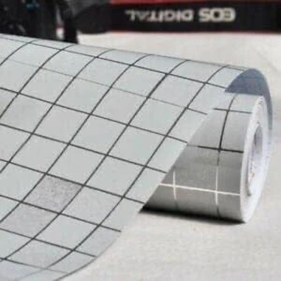 Checks Wallpaper Kitchen Oil Proof Foil Stickers CHECKS FOIL PAPER Self-Adhesive Wall Sticker Waterproof Anti-Mold