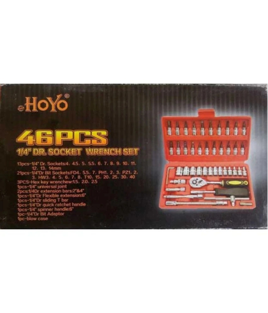 Hoyo Socket Wrench Set Of 46 Pcs