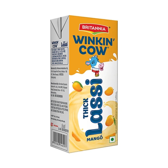 Britannia Winkin Cow Lassi Mango, 180 Ml