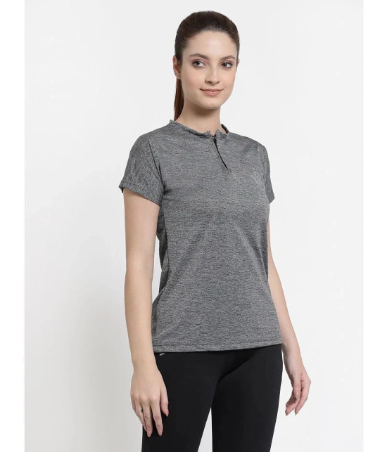 Uzarus Grey Polyester Tees - Single - None