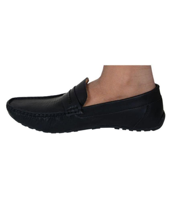 SHOES KINGDOM Black Loafers - 11