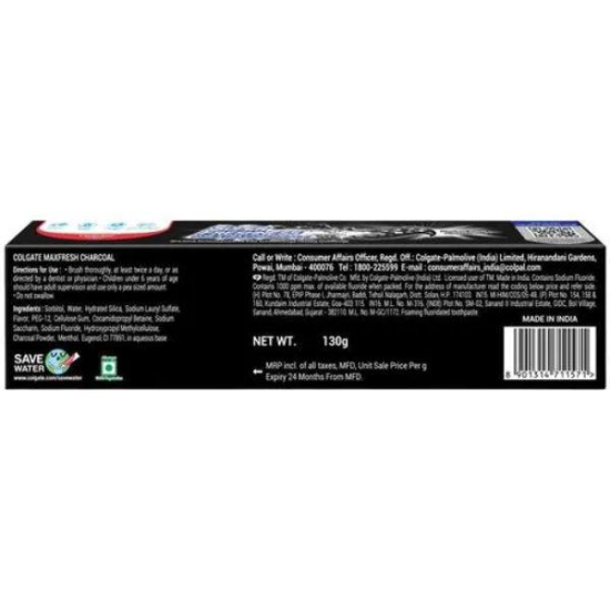 Colgate MaxFresh Charcoal Toothpaste 130 Gms