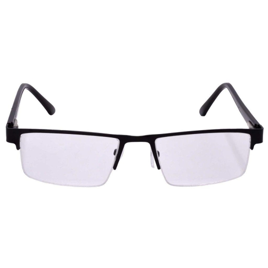 Hrinkar Rectangle Half Rim Portable Reading Glasses For Men And Women (+1.00 To +3.00, Near Vision) - HRD06