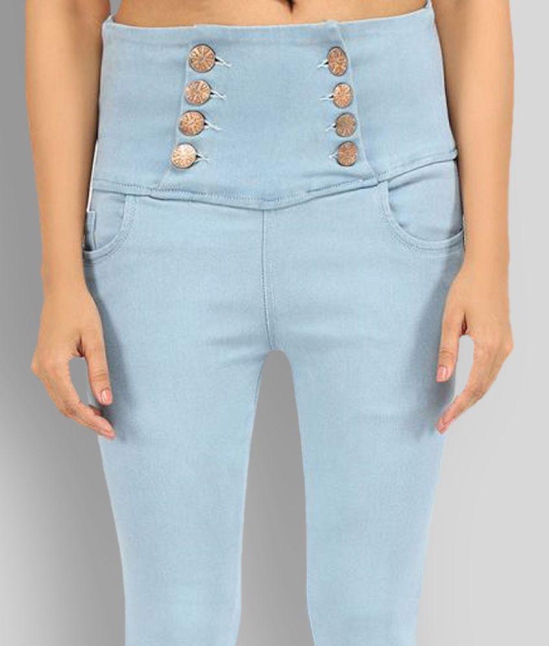 AngelFab - Blue Denim Skinny Fit Women''s Jeans ( Pack of 1 ) - 28