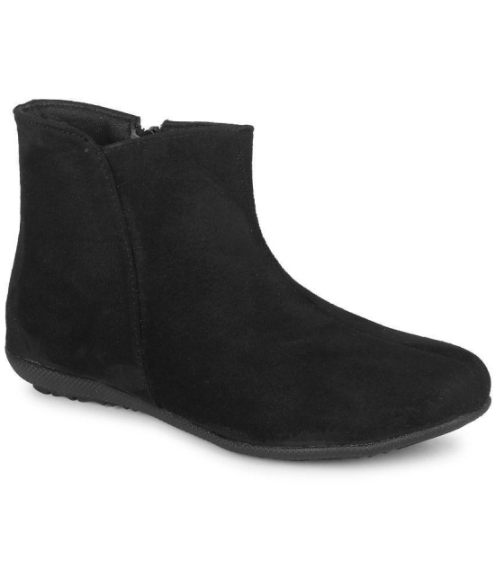 Commander - Black Womens Ankle Length Boots - None