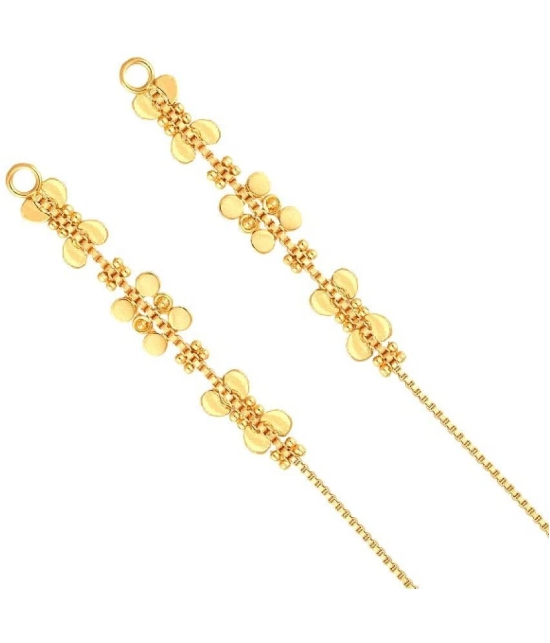 VIVASTRI Golden Threader Earrings ( Pack of 1 ) - Golden