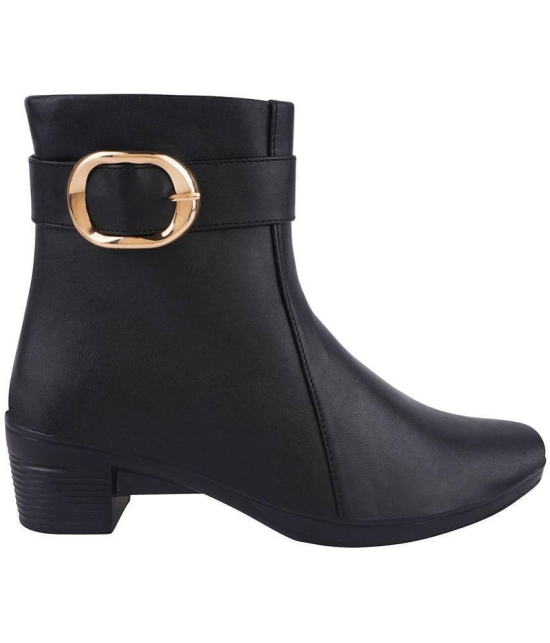 Shoetopia - Black Women''s Ankle Length Boots - None