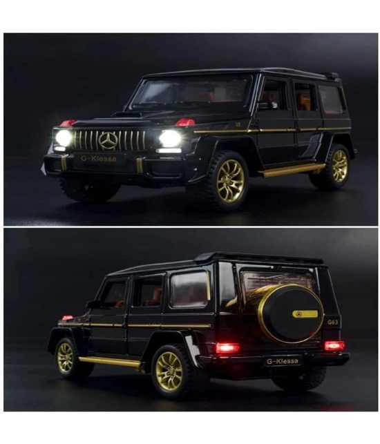 Alloy Metal Pull Back Die-cast Car Scale Model with Sound Light Mini Auto Toy for Kids Metal Model Toy Car with Sound and Lightã?MULTICOLORã?? (1.32- AMG G63 - MULTICOLOR) - Multicolor