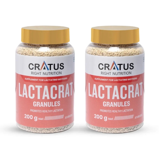 Lactacrat Granules - Natural Lactation Therapy For New Mothers | Contains The Goodness Of Natural Ingredients Including Tulsi, Pipali & Jiwanti | Promotes Healthy Production Of Breast Milk (Pack 