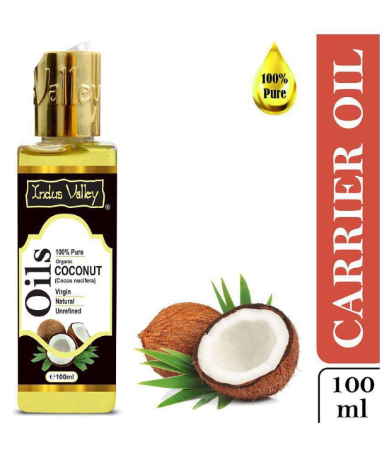 Indus Valley Pure Chamomile Essential Oil & Coconut Carrier Oil For Moisturising Skin Moisturizer Combo Pack