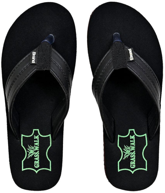 GRASS WALK - Black Men's Daily Slipper - None