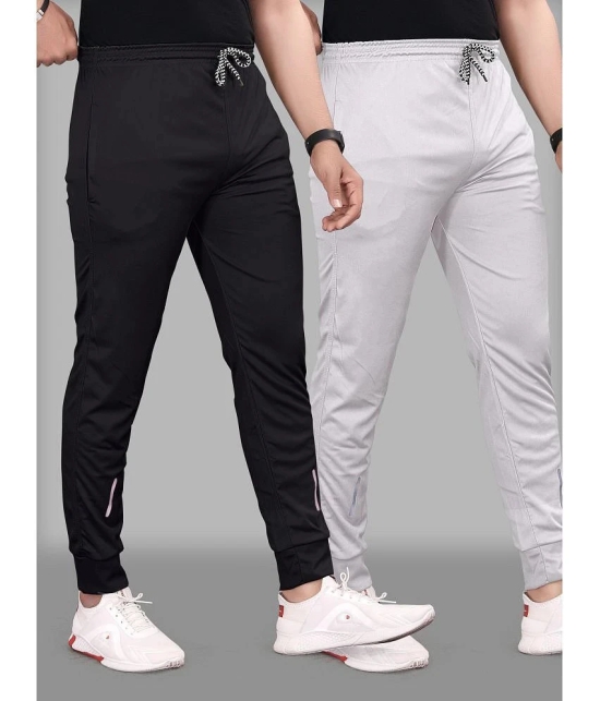 Gazal Fashions - Multicolor Polyester Mens Trackpants ( Pack of 2 ) - None