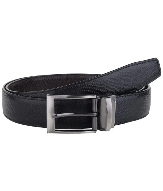 samtroh - Black PU Mens Reversible Belt ( Pack of 1 ) - None