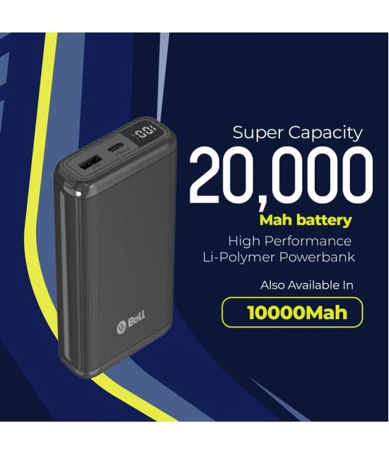 Bell 20000 -mAh 22.5W Li-Polymer Power Bank - Black