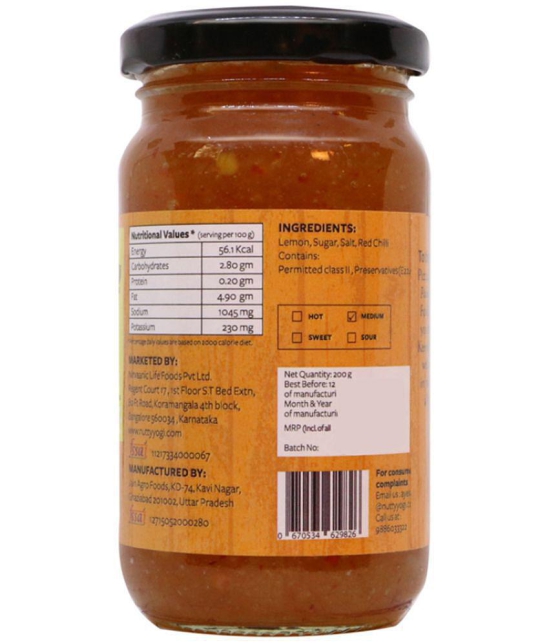 Nutty Yogi Sweet Lemon Pickle 200 g