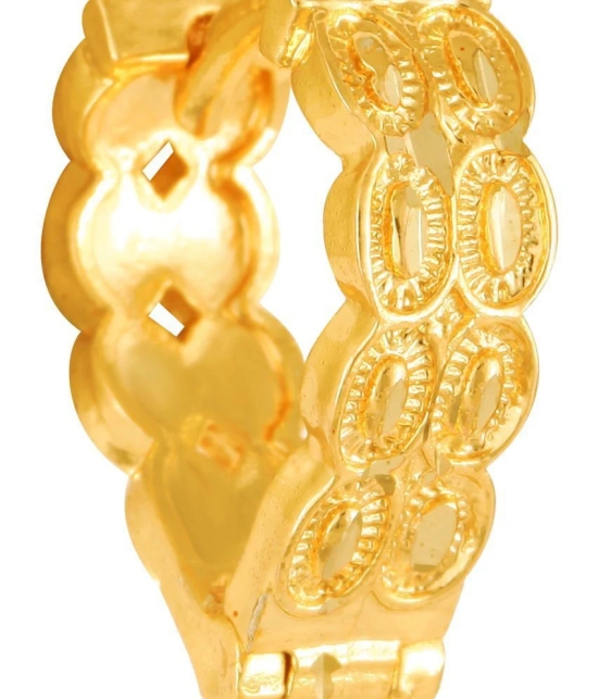 VIVASTRI Golden Clip-Ons Earrings ( Pack of 1 ) - Golden