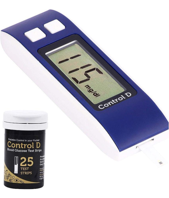 Control D - 25 Strips with Glucometer