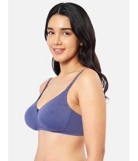 Amante - Blue Cotton Non Padded Women's Everyday Bra ( Pack of 1 ) - None