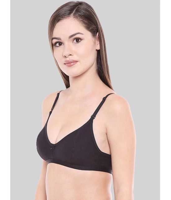 Bodycare Black Cotton Blend Non Padded Womens Everyday Bra ( Pack of 1 ) - None