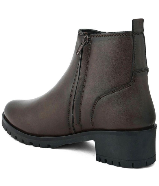 Fentacia - Brown Women's Ankle Length Boots - None