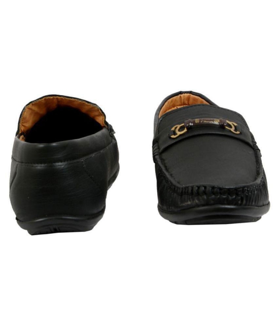 SHOES KINGDOM Black Loafers - 8