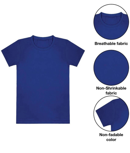 Diaz - Royal Blue Cotton Blend Boys T-Shirt ( Pack of 1 ) - None