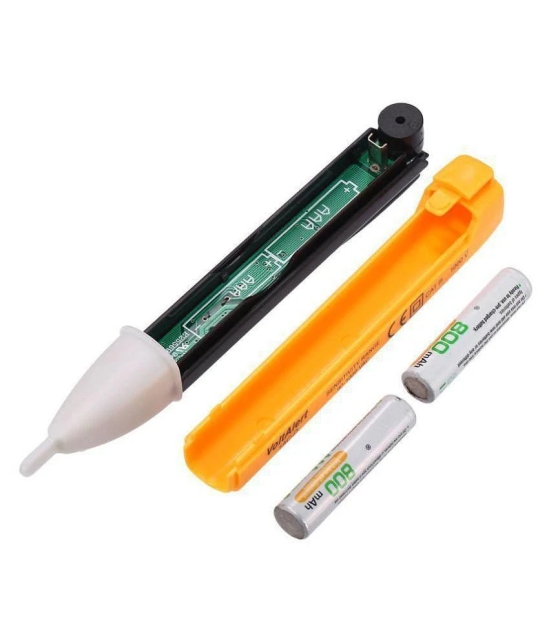 New Arrival With Buzzer + Led Flash Light VoltAlert 1AC-D 90-1000VAC Voltage Tester Voltage Meter Non Contact Electric Voltage Power Detector Electrical Testing Pen Tester Induction Test Pen