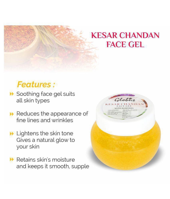 Globus Kesar Chandan Face Gel with Aloe vera Moisturizer 100 gm