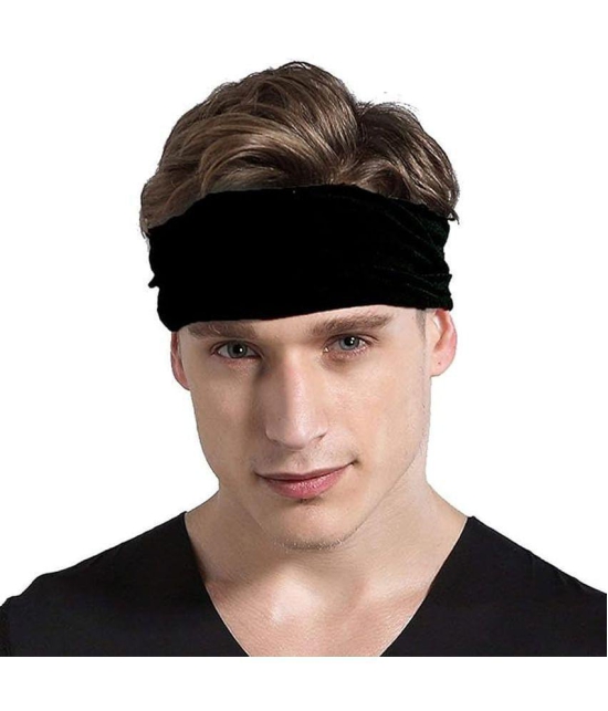 THRIFTKART - Bandana for Men & Women, Sun Protection, Soft, Breathable omes with Cool Lightweight, Windproof, Breathable Material, Fishing Hiking Running Cycling, Black (PACKE 0F 1)