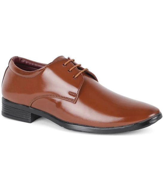 KHADIM - Tan Mens Derby Formal Shoes - None