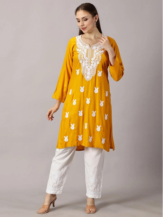 RAYON KURTA SETS-38 / MUSTRD / RAYON COTTON