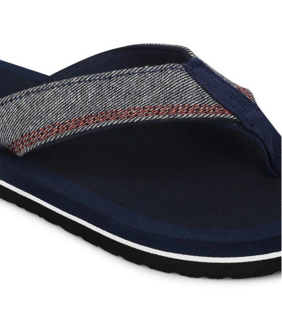 UrbanMark Men Comfortable Light Weight Jeans Upper Slippers- Navy - None