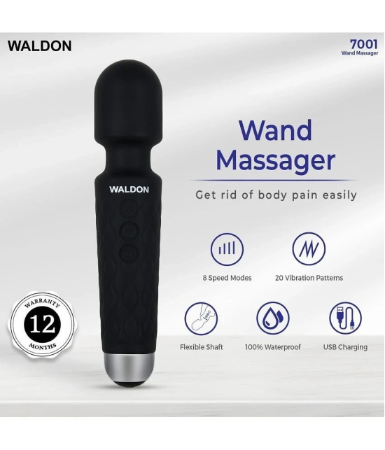 WALDON 7001 Black Portable Manual Massager