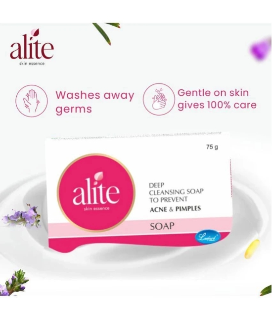 alite Anti Acne Soap (2x75g)+ Anti Acne Facewash with Charcoal (2x70g) for Acne Free Skin - Combo