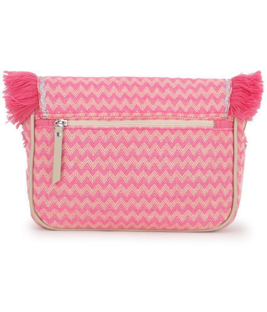 Anekaant - Pink Fabric Sling Bag - Pink