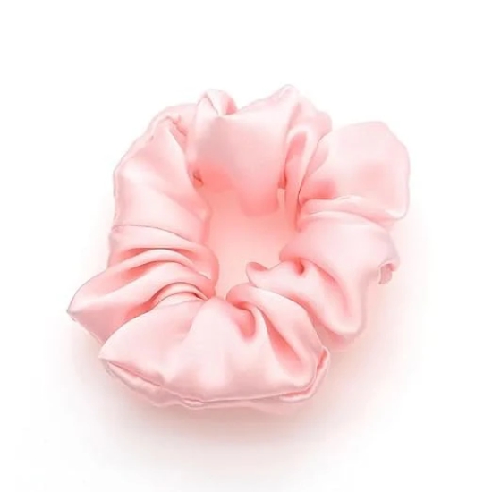 Prolixrs Pink Scrunchies - Soft Satin, Anti Hair Breakage, No Tugging/Pulling, Perfect for Ponytails, Buns, All Hairstyles & Occasions.-Prolixrs Pink Scrunchies - Soft Satin, Anti Hair Breakage,