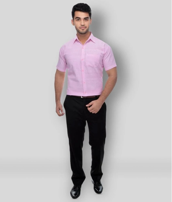 DESHBANDHU DBK - Pink Cotton Regular Fit Mens Formal Shirt (Pack of 1) - None