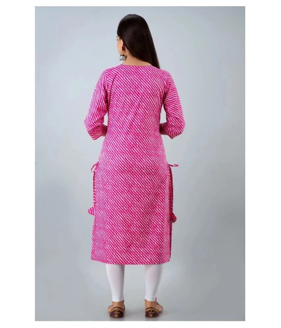 Lee Moda - Multicolor Cotton Womens Straight Kurti ( Pack of 1 ) - L