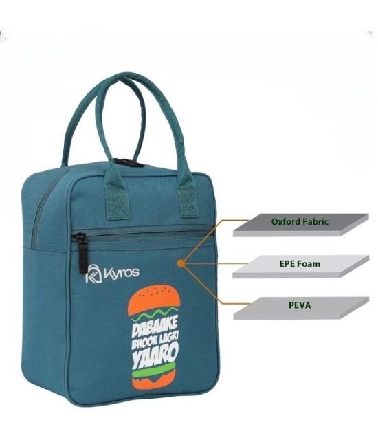 Kyros Green Polyester Lunch Bag Pack of 1 - Green