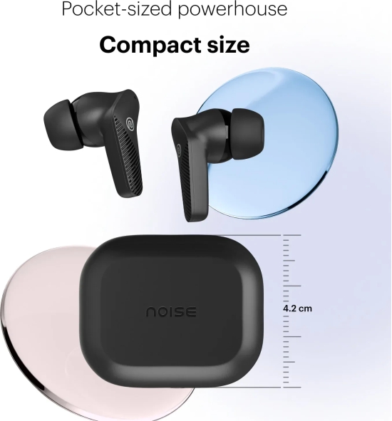 Noise Buds VS102 Neo with 40 Hrs Playtime, Environmental Noise Cancellation, Quad Mic Bluetooth Headset Carbon Black