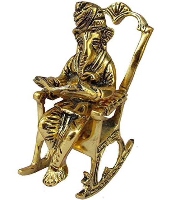 DvR ClicK - Brass Lord Ganesha 15 cm Idol