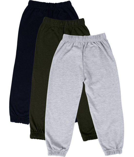 Cremlin Clothing - Multi Cotton Blend Boys Trackpant ( Pack of 3 ) - None