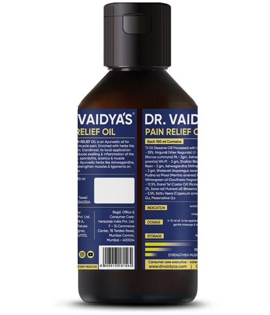 Dr vaidya's Pain relief oil -100 ML