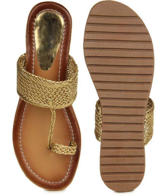 Shoetopia - Gold Women's Flats