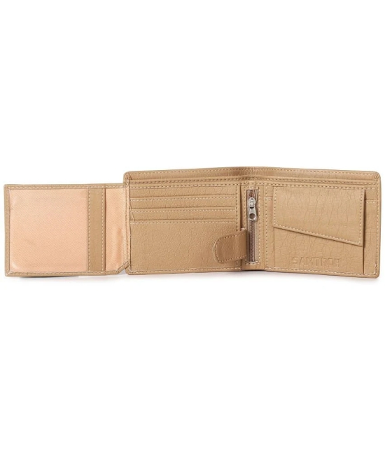 samtroh Beige PU Mens Regular Wallet ( Pack of 1 ) - Beige